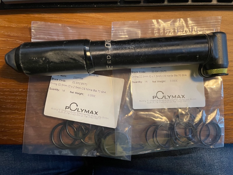 EDC pump and two bags of o-rings