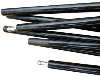 Custom length carbon poles