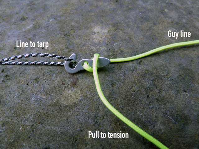 Dutch hook worm for tarp